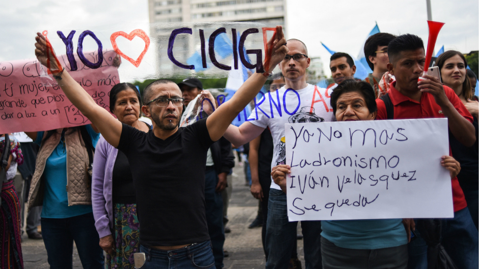 107373130 guatemala respaldo cicig 976x549 - La batalla anticorrupción en Guatemala